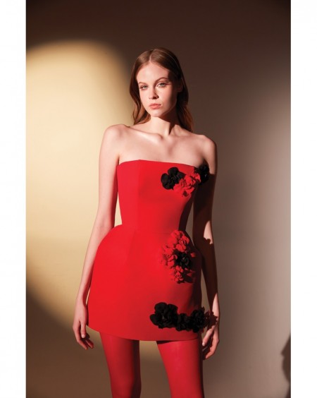 Crepe Corset Party Dress